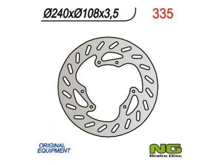 Disc frana fata NG -  DERBI 50 SENDA R/R-RACER/X-TREME/X-RACE 00-09 (240x108x3,5) | NG335