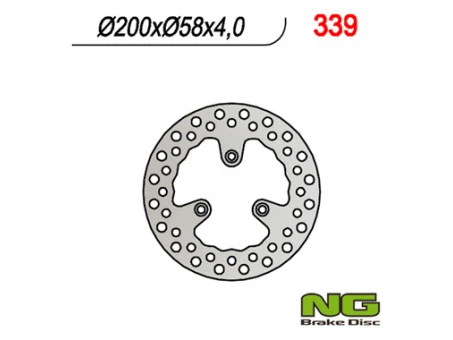 Disc frana fata NG -  MALAGUTI 50 CIAK/F12 (200x58x4) | NG339