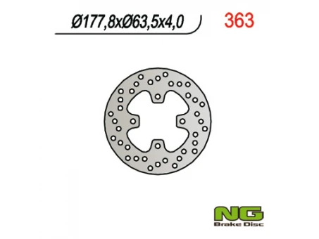 Disc frana fata NG -  POLARIS PREDATOR 500 (178x63x4) | NG363