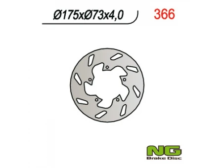 Disc frana fata NG -  GILERA, PIAGGIO (175X73X4) (5X6,5MM) | NG366