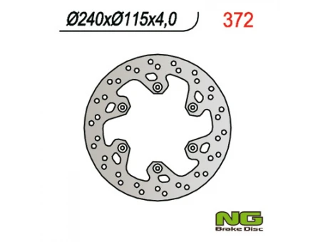 Disc frana spate NG - YAMAHA YZ 125/250 98-01, YZF 250/426 01 (240x115x4) | NG372