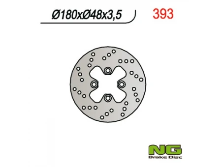 Disc frana fata NG -  SKUTERY YAMAHA/ MBK (180x48x3,5) | NG393