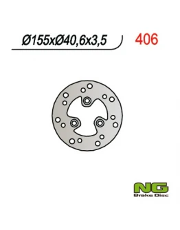 Disc frana fata NG -  SKUTERY APRILIA/MBK/PIAGGIO/YAMAHA (155x40,6x3,8)