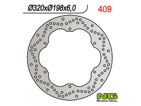 Disc frana fata NG -  YAMAHA XJ 600 92-97, XVZ 1300 96-07, XJ 600 DIVERSION 92-97 (320X198MM) (320X198X6) | NG409