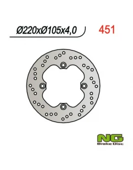 Disc frana fata NG -  HONDA SKUTERY 125/150 (220X105X4) 4 gauri diametru 10,5