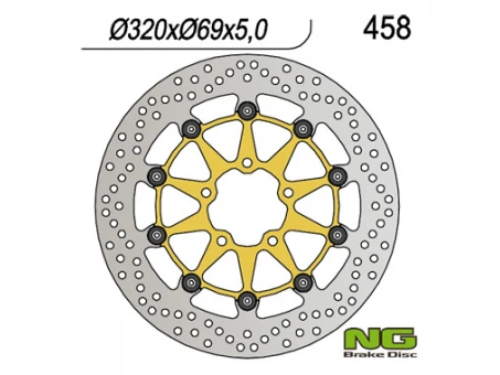 Disc frana fata NG -  SUZUKI GSXR600/750 97-03, GSXR1000 00-04, TL1000, GSXR1300 HAYABUSA 99-07 (320x69x5) flotant | NG458