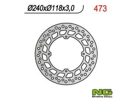 Disc frana fata NG -  HONDA CR 125/250/500 84-94, XR 250/400/600R (240x118x3) (4X6,5MM) | NG473