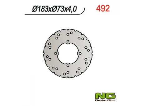 Disc frana fata NG -  POLARIS SCRAMBLER 400/500 (183X73X4) | NG492