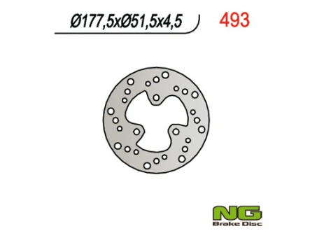 Disc frana spate NG - POLARIS SCRAMBLER 400/500 (177x51x4,5) | NG493