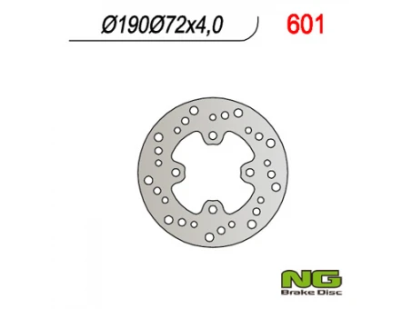 Disc frana spate NG - HONDA 50 X8R-S/X 98-04 (190x72x4) | NG601