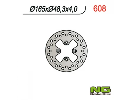 Disc frana fata NG -  CAN-AM / BOMBARDIER DS 650 (00-06) (165X48X4) | NG608