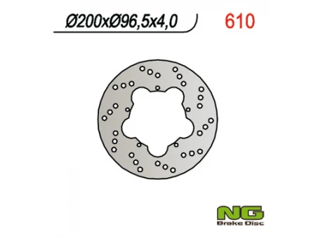 Disc frana fata NG -  SKUTERY GILERA/PGO/PIAGGIO 50 (200x96,5x4) | NG610