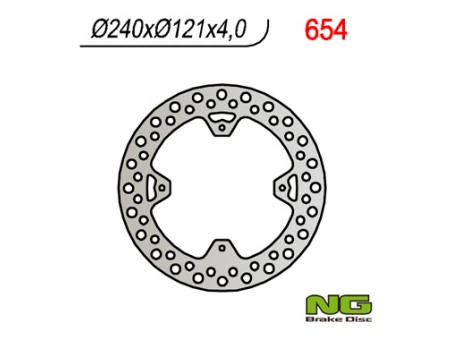 Disc frana spate NG - HONDA CR 125/250 02-07, CRF 250/450R 04-21 (240X121,5X4) | NG654