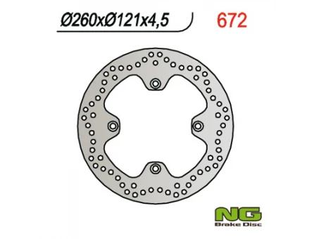 Disc frana fata NG -  SUZUKI AN 650 BURGMAN 02-03 (260X121X4,5) | NG672