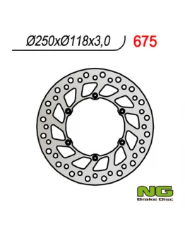 Disc frana fata NG -  SUZUKI RM/RMZ 250/DRZ, YAMAHA YZ/YZF/WR 02-19 (250X118X3) (6X6,5MM)