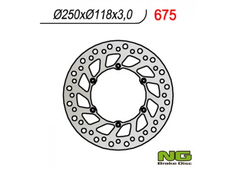 Disc frana fata NG -  SUZUKI RM/RMZ 250/DRZ, YAMAHA YZ/YZF/WR 02-19 (250X118X3) (6X6,5MM) | NG675