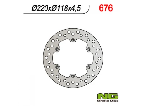 Disc frana spate NG - SUZUKI RM 125/250 (88-98), DRZ 400 (220x118x4,5) | NG676
