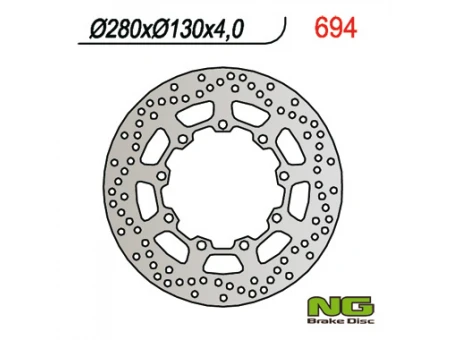 Disc frana fata NG -  KAWASAKI KLR 650 (90-12) (280X130X4) | NG694