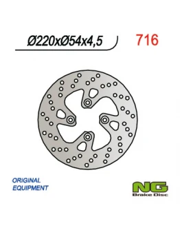 Disc frana fata NG -  YAMAHA MAJESTY 125 98-09, MBK 125/150/180 (220X54X4,5) (4X8,5MM)