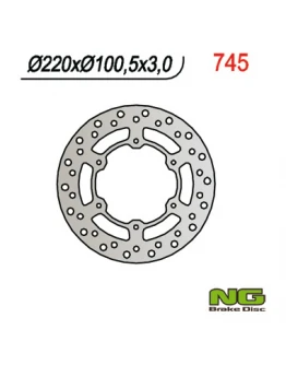 Disc frana fata NG -  YAMAHA YZ 80/85 '93-'16 SUZUKI RM 85 '05-'23 (220X100X3)