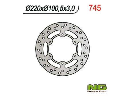 Disc frana fata NG -  YAMAHA YZ 80/85 93-16 SUZUKI RM 85 05-23 (220X100X3) | NG745