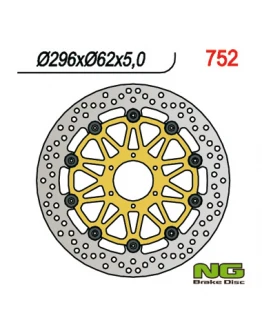 Disc frana fata NG -  HONDA XL 1000V '99-'03, VFR 800 '98-'16, V-TEC '02-'13, CROSS RUNNER '11-'14, F6C '97-'03, CBR 600 F4 '99-'00 (296X62X5)