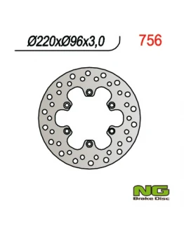 Disc frana fata NG -  KAWASAKI KX 80 '84-'00, KX 85 '01-16, KX 100 '06-16 (220X96X3)