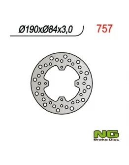 Disc frana spate NG - YAMAHA YZ 80/85 '93-'22 (190X84X3),X-MAX 125 '14-'20