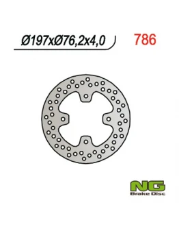 Disc frana spate NG - POLARIS PREDATOR 500 '00-'08, OUTLAW 450 / 525 / 550 '08-'10 (197X76,2X4MM) (4X8,25MM)