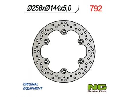 Disc frana spate NG - HONDA XL 1000V 03-11, CBR 1100XX 97-04, X11 00-03, VFR 750F 86-89 (256X144X5 MM) (6X10,5 MM) | NG792