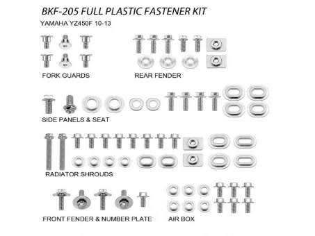 Set suruburi carena YAMAHA YZF 450 10-13 (BKF-205) | BKF205