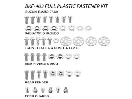 Set suruburi carena SUZUKI RMZ 250 07-09 (BKF-403) | BKF403