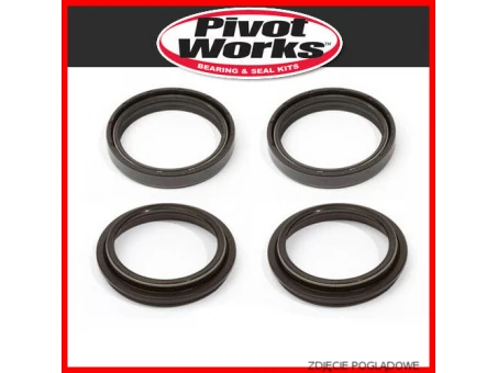 PIVOT WORKS KOMPLET USZCZELNIACZY OLEJOWYCH I PYŁOWYCH KAWASAKI KDX 43MM ARI072/ARI109 + PYŁOWE 43MM | PWFSKZ004