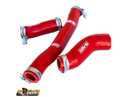 Kit furtune radiator silicon FM-Parts KTM EXC 250/300 TPI 20-23, HUSQVARNA TE/TEI 250/300 TPI 20-23 ,GAS-GAS EC 250/300 TPI 20-23 Culoare Rosu | FP548827RD