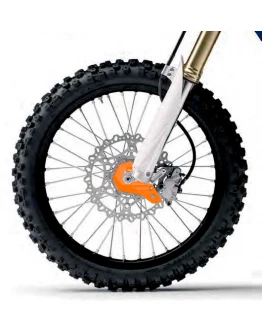 Protectie suspensie fata (amortizor) POLISPORT Husqvarna TC/FC/TE/FE '15-'24; KTM SX/SX-F/EXC/EXC-F '15-'24; GAS GAS MC/MC-F '21-'24; SHERCO SE/SE-R/SEF-R '17-'24 - Portocaliu
