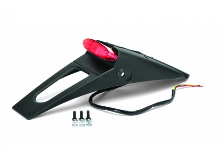 Placa montaj numar inmatriculare cu bec RSP LED 2.0 POLISPORT - Negru