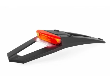 Placa montaj numar inmatriculare cu bec RSP LED 3.0 POLISPORT - Negru