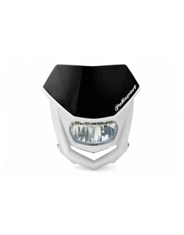 Far moto POLISPORT MODEL HALO LED (led 12V) - Negru/Alb