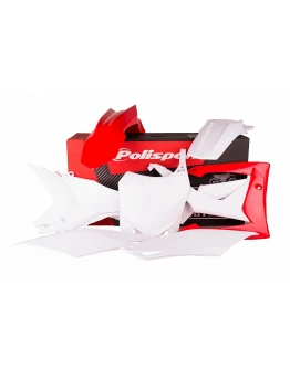 Kit plastice POLISPORT - HONDA CRF 250R '14-'17; CRF 450R '13-'16 - Alb Rosu
