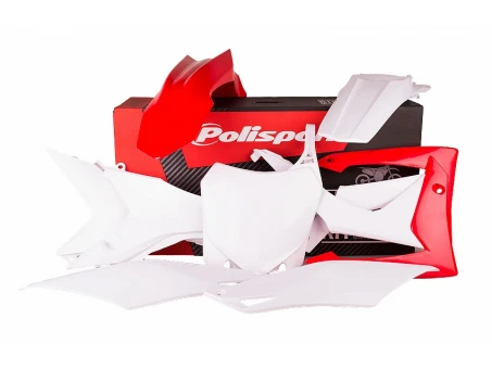 Kit plastice POLISPORT - HONDA CRF 250R '14-'17; CRF 450R '13-'16 - Alb Rosu