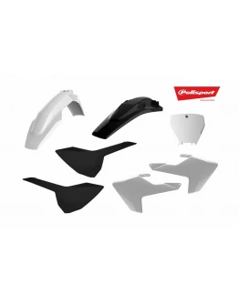 Kit plastice POLISPORT - Husqvarna TC/FC '16-'1 - Negru Alb