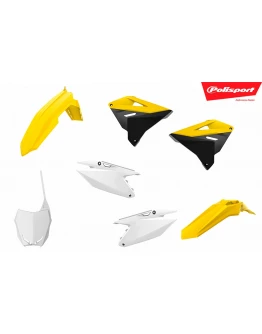 Kit plastice POLISPORT - SUZUKI RM 125/250 '01-'0G NA RMZ 450 22' - Galben/Negru/Alb