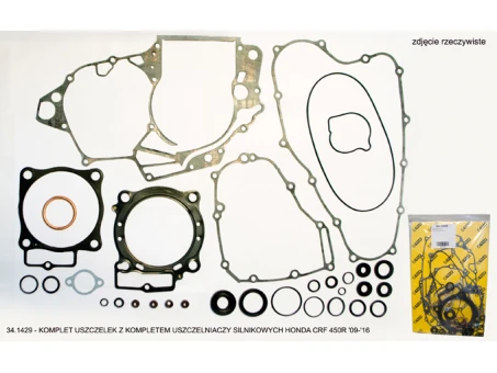 PROX KOMPLET USZCZELEK Z KOMPLETEM USZCZELNIACZY SILNIKOWYCH HONDA CRF 450R 09-16 | 34.1429