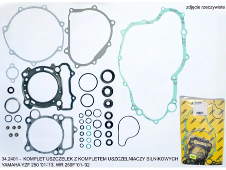 PROX KOMPLET USZCZELEK Z KOMPLETEM USZCZELNIACZY SILNIKOWYCH YAMAHA YZF 250 01-13, WRF 250 01-02 | 34.2401
