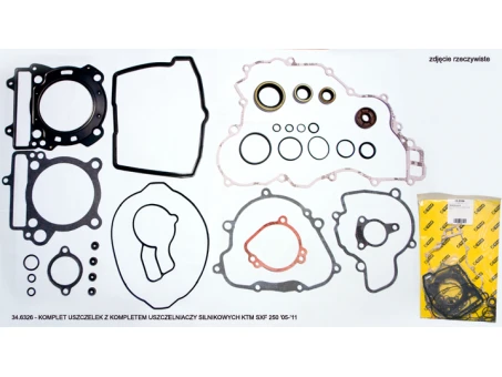 PROX KOMPLET USZCZELEK Z KOMPLETEM USZCZELNIACZY SILNIKOWYCH KTM SXF 250 05-12, EXCF 250 07-13 | 34.6326