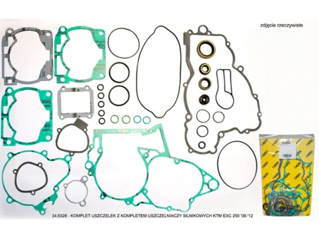 PROX KOMPLET USZCZELEK Z KOMPLETEM USZCZELNIACZY SILNIKOWYCH KTM EXC 250 08-12 | 34.6328