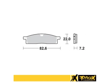 PROX KLOCKI HAMULCOWE KH119 YAMAHA YZ 80/85 93-19, YZ 65 19-20, TTR 125 00-18 PRZÓD | 37.104102