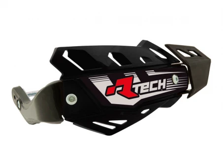 Handguard Racetech (RTech) FLX ATV/Quad Cu 3 Tipuri de Prindere pe Ghidon - Negru