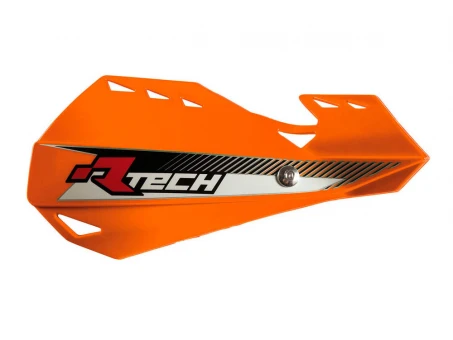 Set Handguard Racetech (RTech) Dual EVO Cu Prindere pe Ghidon - Portocaliu
