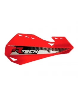 Set Handguard Racetech (RTech) Dual EVO Cu Prindere pe Ghidon - Rosu